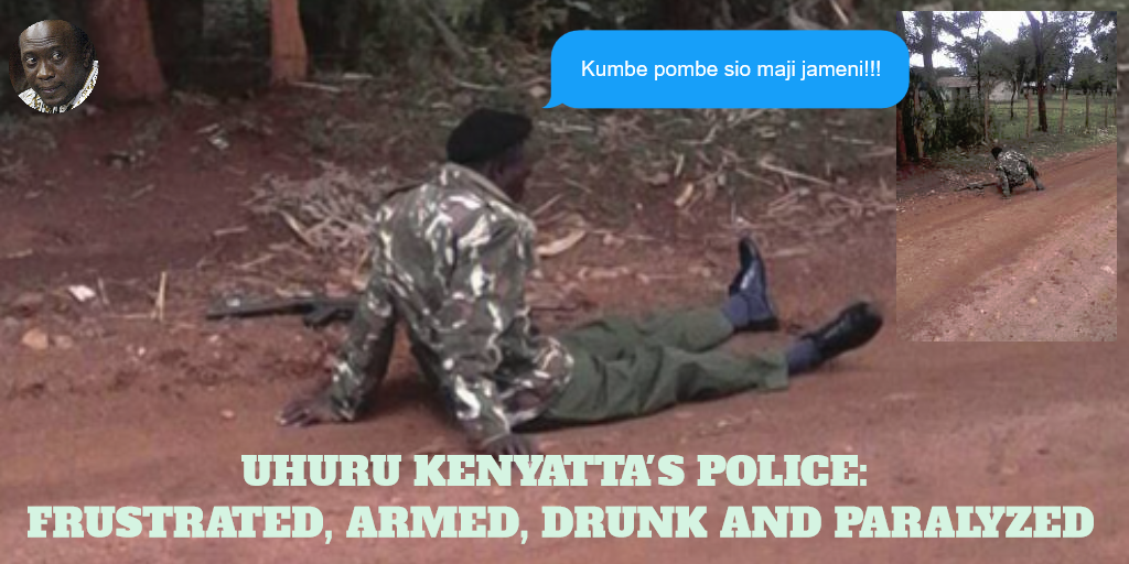 Image result for frustrated kenyan police